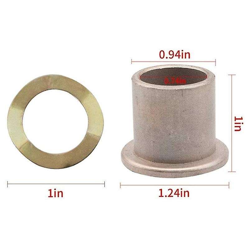 Club Car Precedent Pin Wave Washer/Spindle Bushings Kit and Front Leaf Spring Bushing and Sleeve Kit