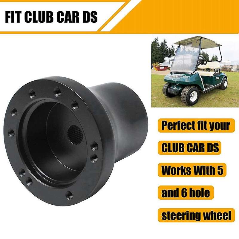 Club Car Golf Cart Steering Wheel Adapter Golf Steering Wheel Adapter for Club Car Golf Cart Black