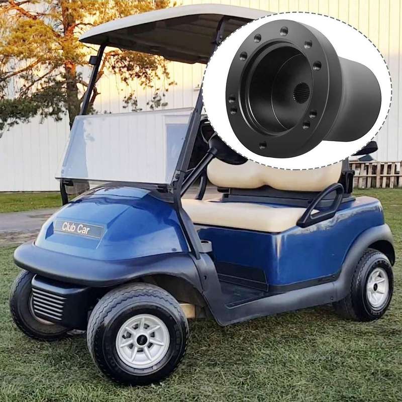 Club Car Golf Cart Steering Wheel Adapter Golf Steering Wheel Adapter for Club Car Golf Cart Black