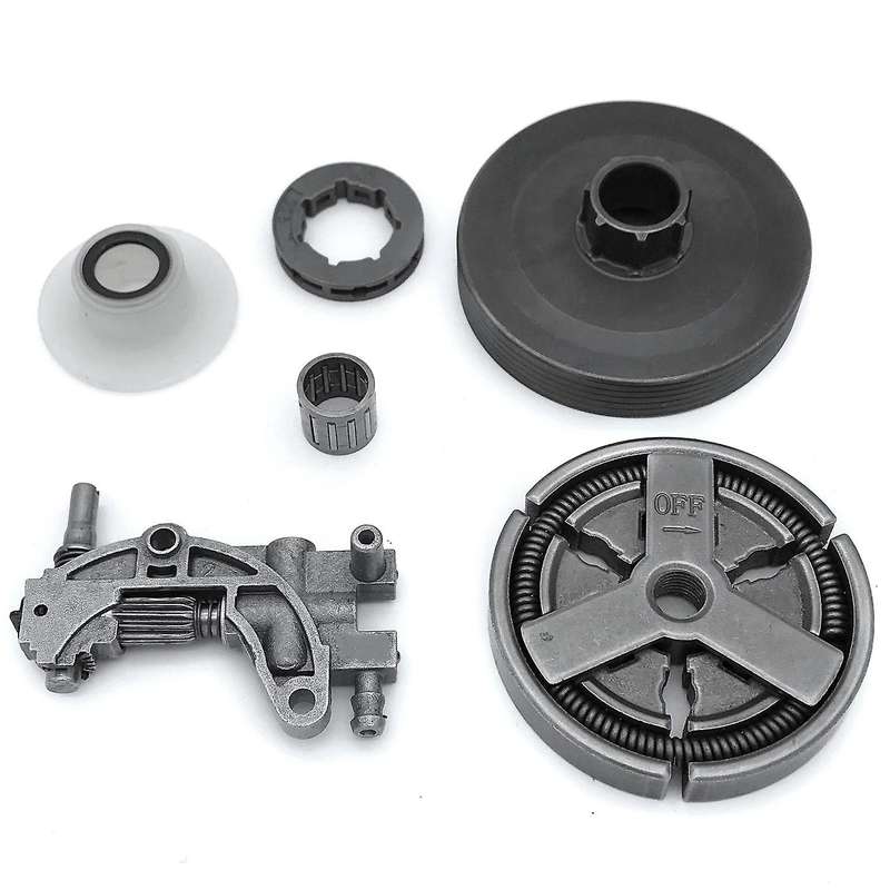 Clutch Sprocket Rim Drum for Chinese 4500 5200 5800 45cc 52cc 58cc Oil Pump Gear Kit Chainsaw