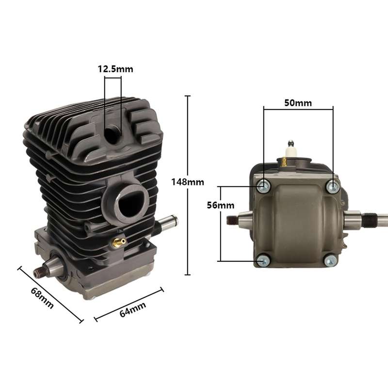 CMCP Chain Saw Engine Motor Cylinder Piston Crankshaft Replacement for Sthil MS250 MS230 MS210 Chain