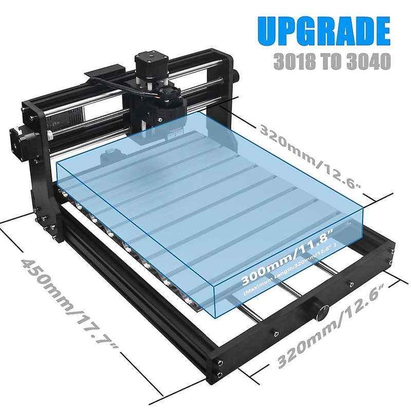 CNC 3018Pro Extension Kit Upgrade Kit 3018Pro to 3040 Compatible with 3018Pro CNC Engraving Milling