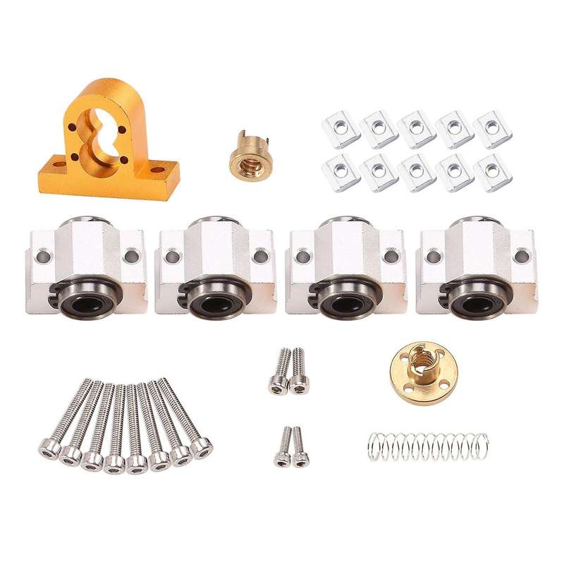 CNC 3018 Pro SCV10VUU Bearing 12mm 10mm for CNC3018 T8 Screw Lead 4mm Diameter 12mm for CNC Machine