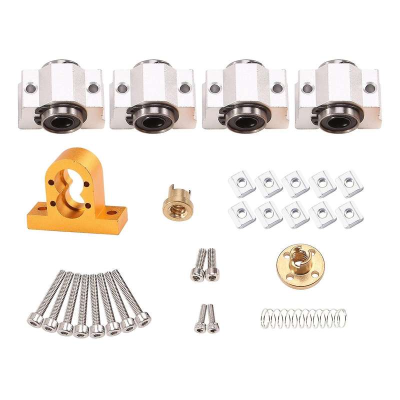 CNC 3018 Pro SCV10VUU Bearing 12mm 10mm for CNC3018 T8 Screw Lead 4mm Diameter 12mm for CNC Machine