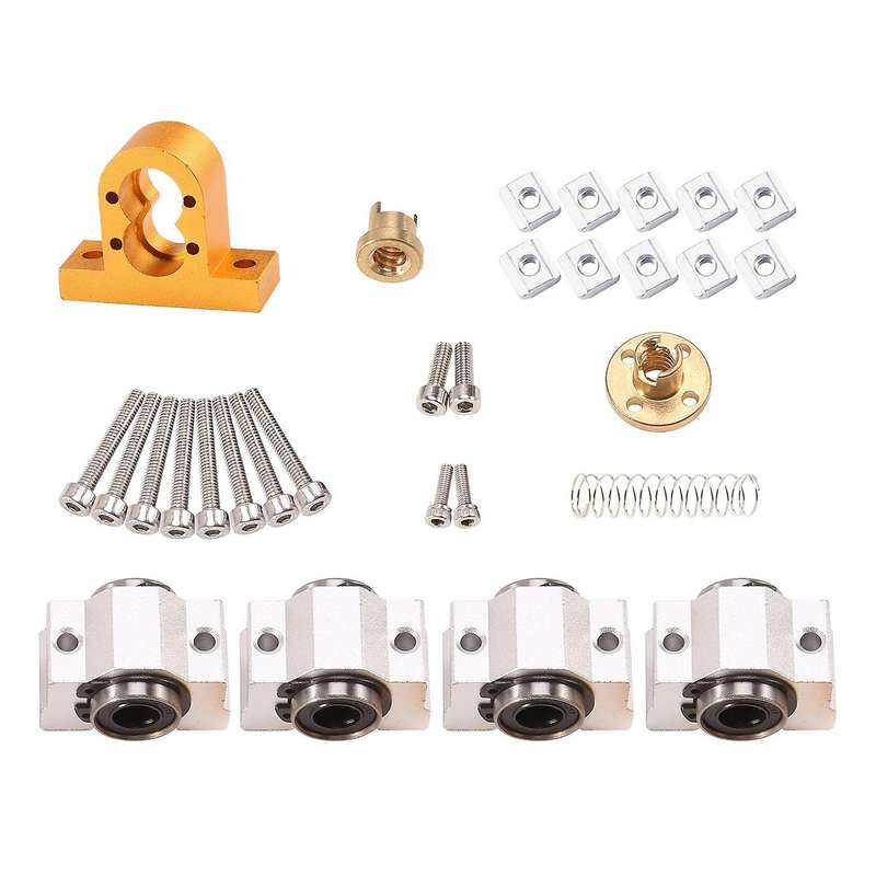 CNC 3018 Pro SCV10VUU Bearing 12mm 10mm for CNC3018 T8 Screw Lead 4mm Diameter 12mm for CNC Machine