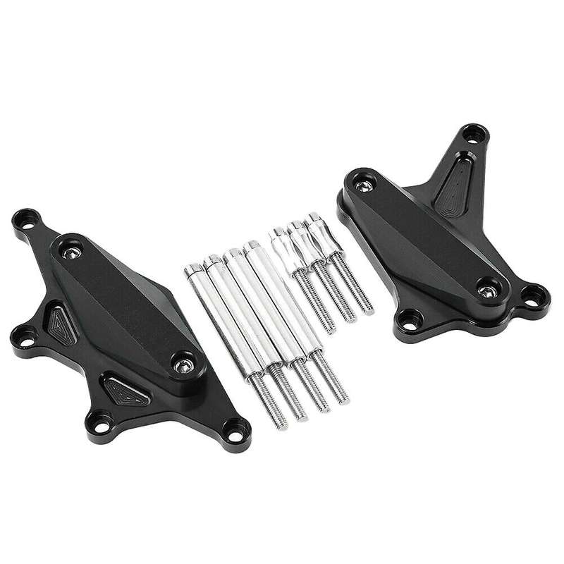 CNC Aluminum Engine Guard Frame Slider Stator Cover for 2013-2020 CB500R CB500F CB500X Black