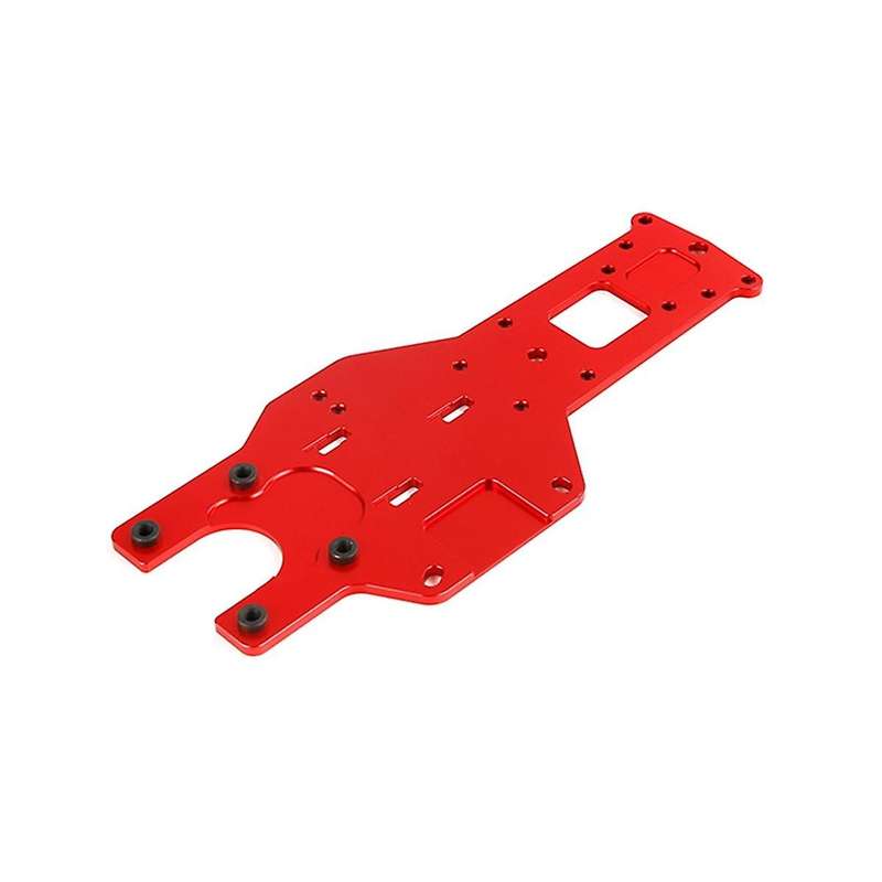 Cnc Metal Thickening Lathe Rear Floor for 1/5 Baha Km Rovan Baja 5b 5t 5sc Truck Toys Parts,red