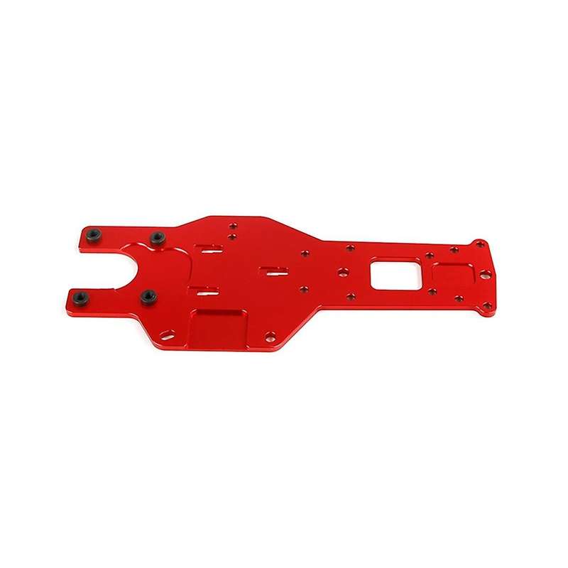 Cnc Metal Thickening Lathe Rear Floor for 1/5 Baha Km Rovan Baja 5b 5t 5sc Truck Toys Parts,red