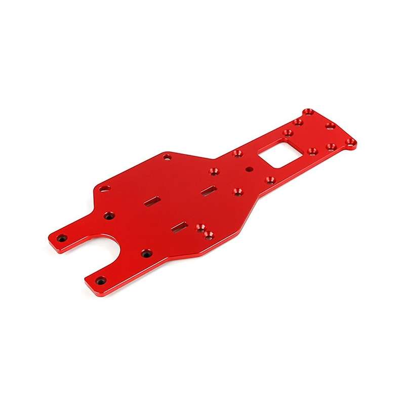 Cnc Metal Thickening Lathe Rear Floor for 1/5 Baha Km Rovan Baja 5b 5t 5sc Truck Toys Parts,red