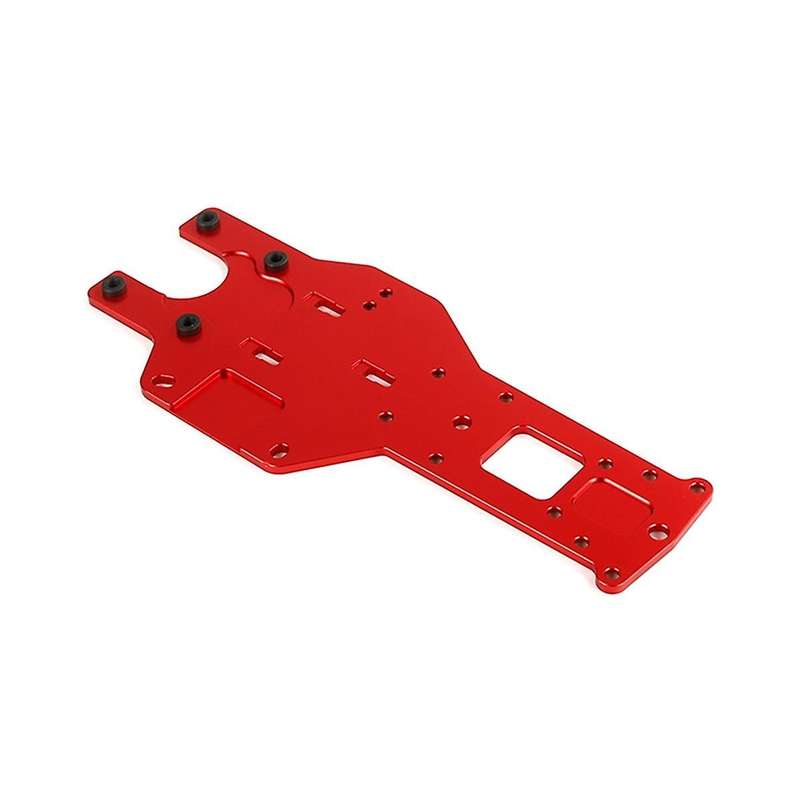 Cnc Metal Thickening Lathe Rear Floor for 1/5 Baha Km Rovan Baja 5b 5t 5sc Truck Toys Parts,red