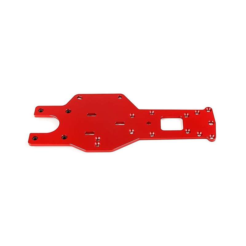 Cnc Metal Thickening Lathe Rear Floor for 1/5 Baha Km Rovan Baja 5b 5t 5sc Truck Toys Parts,red
