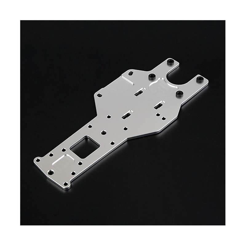 Cnc Metal Thickening Lathe Rear Floor for 1/5 Baha Km Rovan Baja 5b 5t 5sc Truck Toys Parts,silver