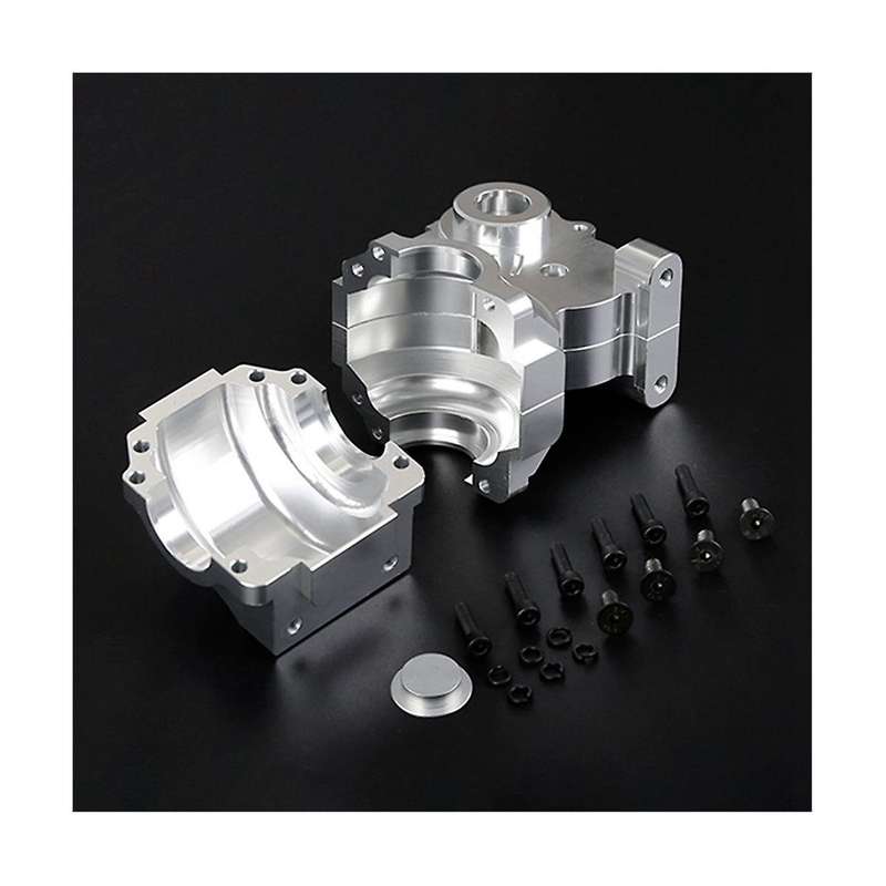 Cnc Metal Three Sections Fission Set Fit for 1/5 Baha Rovan Km Baja 5b 5t 5sc Toys Parts,silver