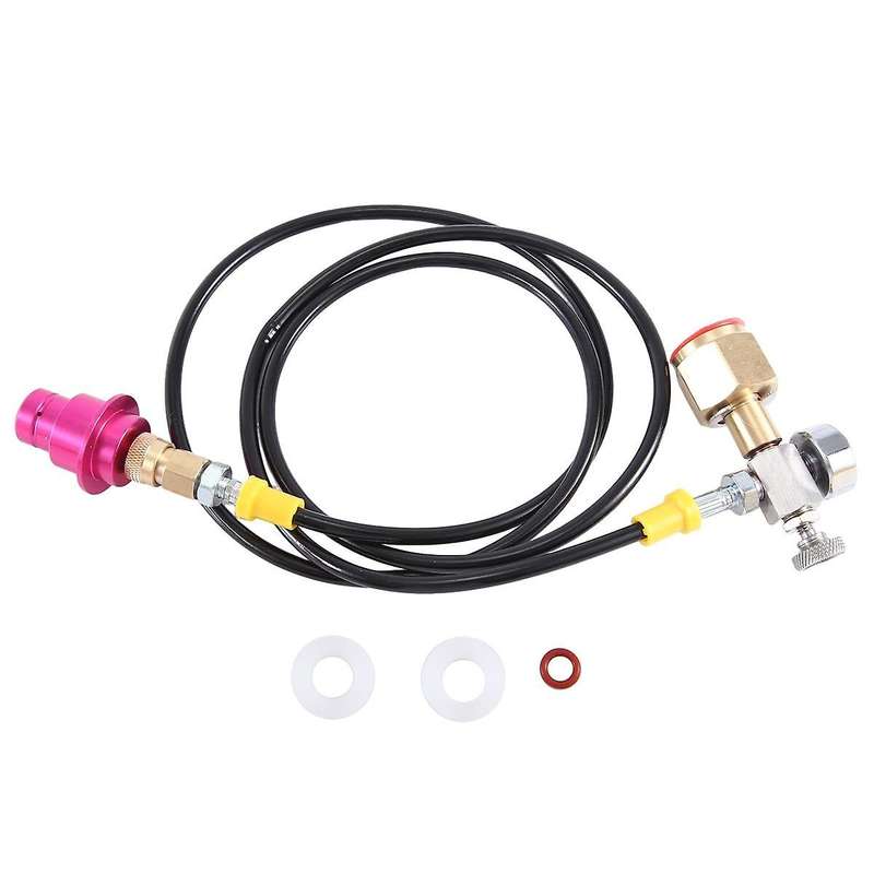 Co2 Adapter Hose with 2000psi Pressure Gauge for Duo/terra/art Quick Connect to Larger Co2 Bottles,