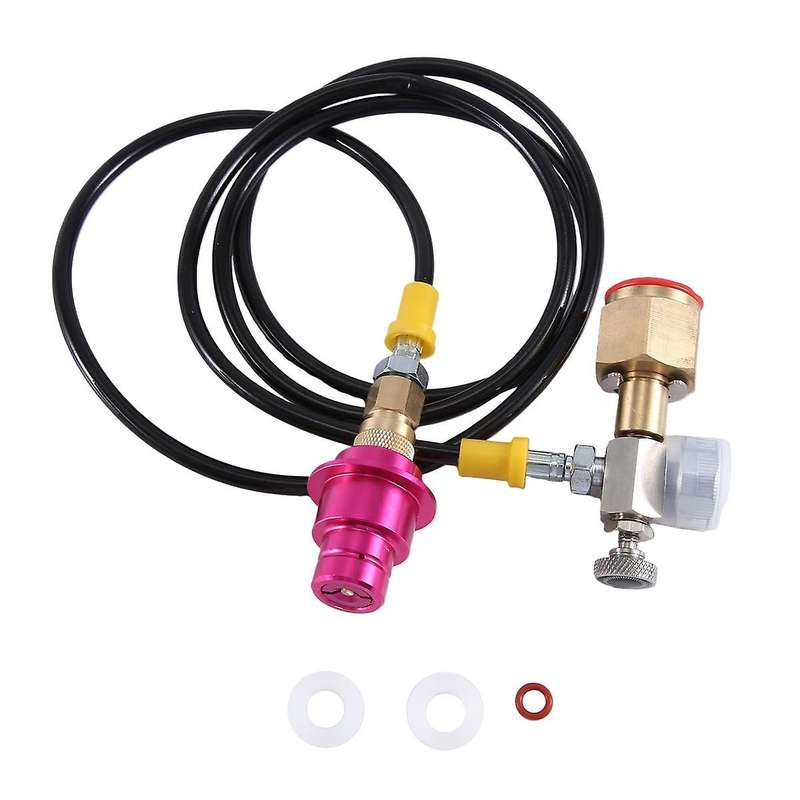 Co2 Adapter Hose with 2000psi Pressure Gauge for Duo/terra/art Quick Connect to Larger Co2 Bottles,