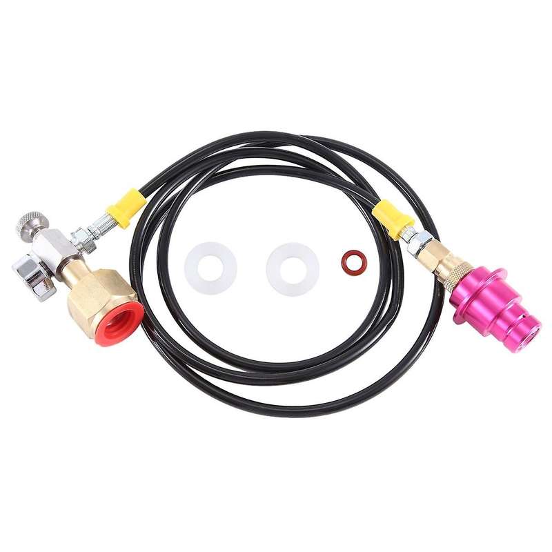 Co2 Adapter Hose with 2000psi Pressure Gauge for Duo/terra/art Quick Connect to Larger Co2 Bottles,