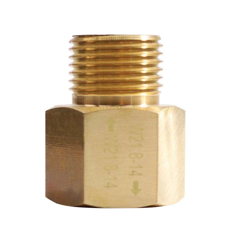 CO2 Cylinder Tank W21.8-14 to W21.8-14 Adapter Converter with RPV Valve for Aquarium Fish Tank