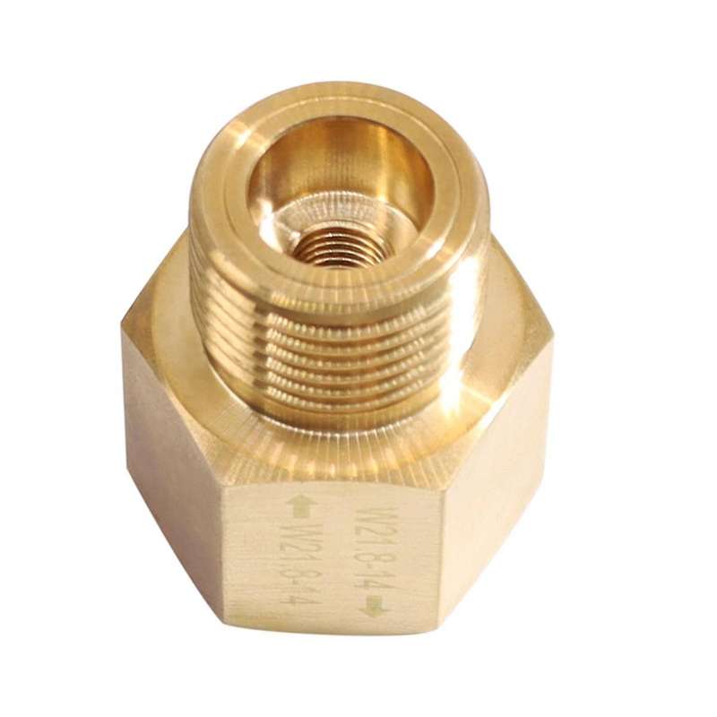 CO2 Cylinder Tank W21.8-14 to W21.8-14 Adapter Converter with RPV Valve for Aquarium Fish Tank