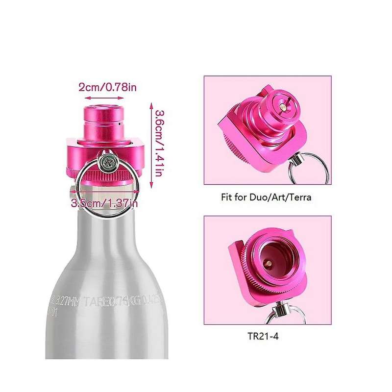 CO2 Quick Adapter Compatible with Water Carbonator Duo/Art/Terra, Quick Adapter for 425G Co2 Cylinde