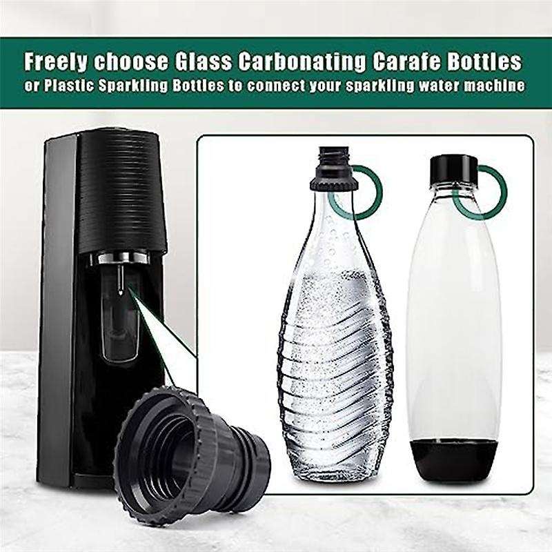 CO2 Quick Connect Adapter for Water Compatible with Terra Steam Maker, for Quick Connecting Glass Bo