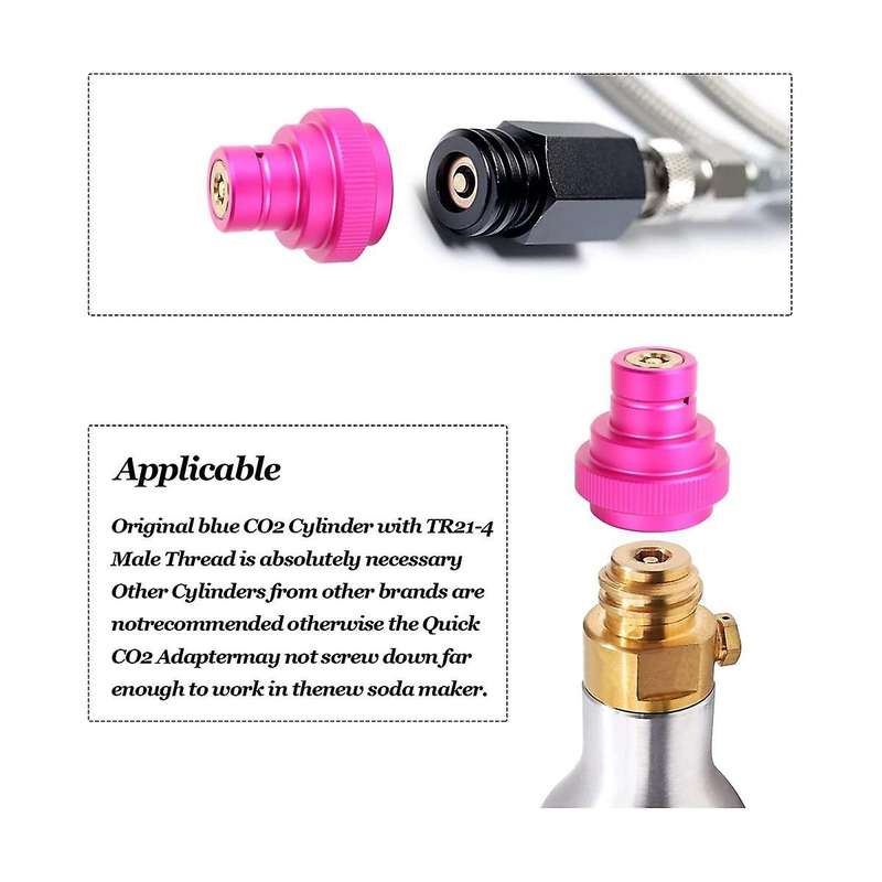 Co2 Quick Adapter for Duo-quick Connect Qc, Art and Terra, Replacement for Co2 Cylinder Tr21-4 Male