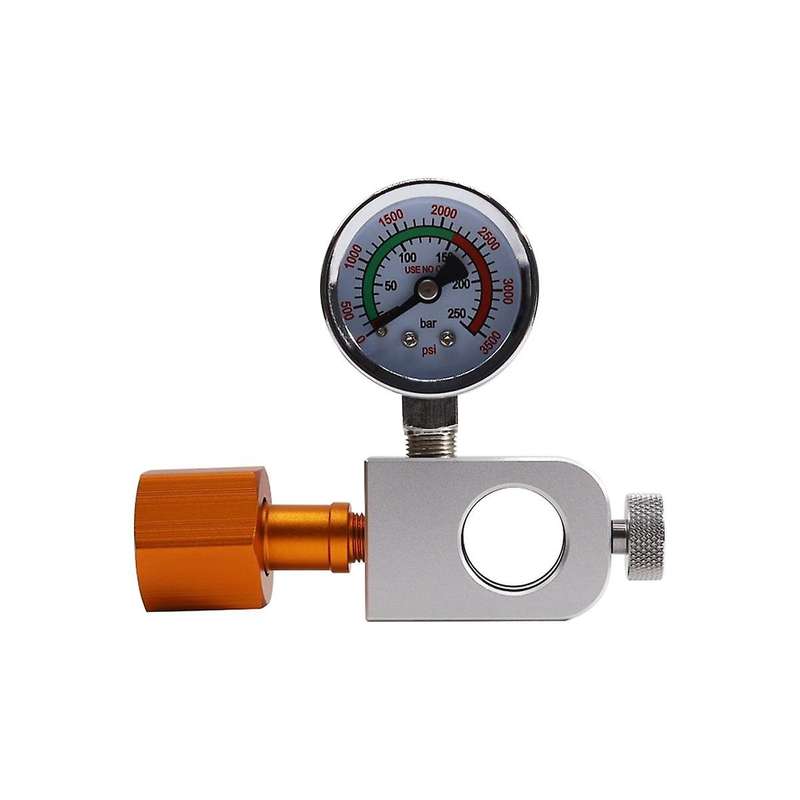 Co2 Refill Adapter with Big Pressure Gauge for Pink Co2 Cylinder,for Duo Terra Art  Co2 Tank