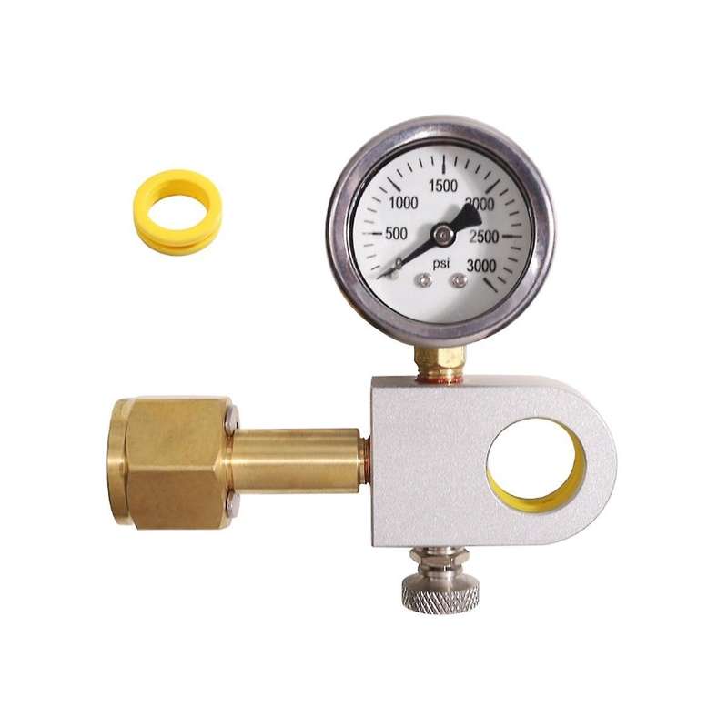 Co2 Refill Adapter with Pressure Gauge  Refill Quick Adapter Compatible with Duo Terra Art  Machine