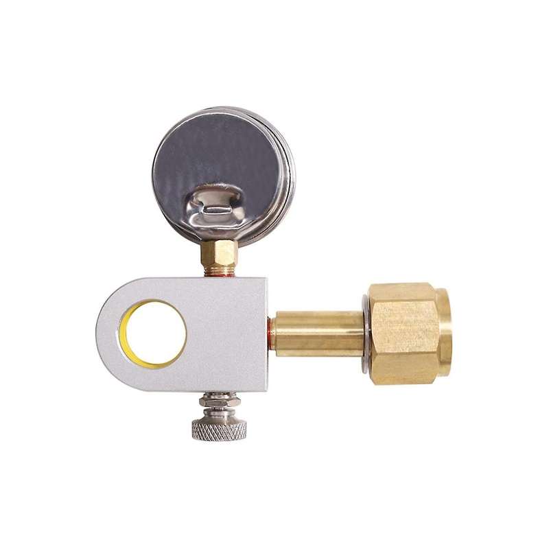 Co2 Refill Adapter with Pressure Gauge  Refill Quick Adapter Compatible with Duo Terra Art  Machine