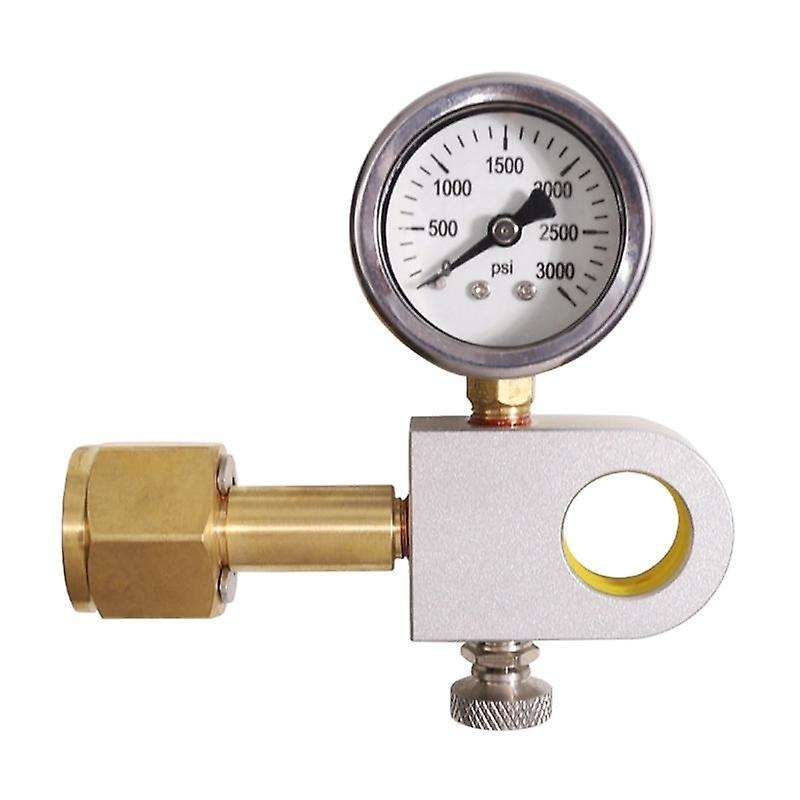 CO2 Refill Adapter with Pressure Gauge Refill Quick Adapter Compatible with DUO Terra Art Machines