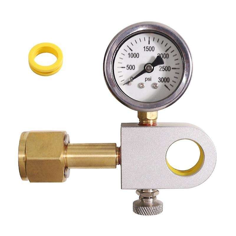 CO2 Refill Adapter with Pressure Gauge Refill Quick Adapter Compatible with DUO Terra Art Machines