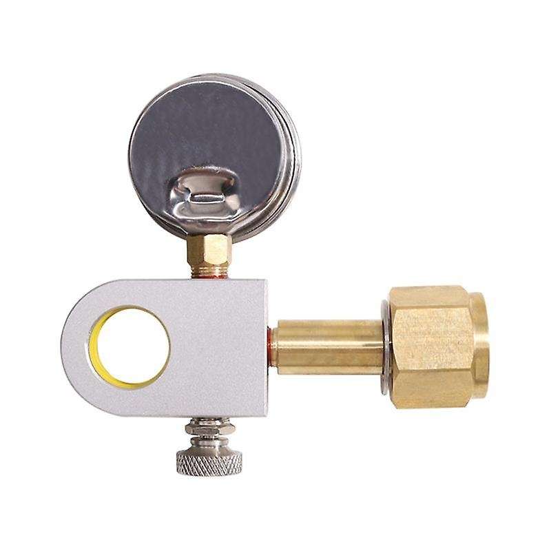 CO2 Refill Adapter with Pressure Gauge Refill Quick Adapter Compatible with DUO Terra Art Machines