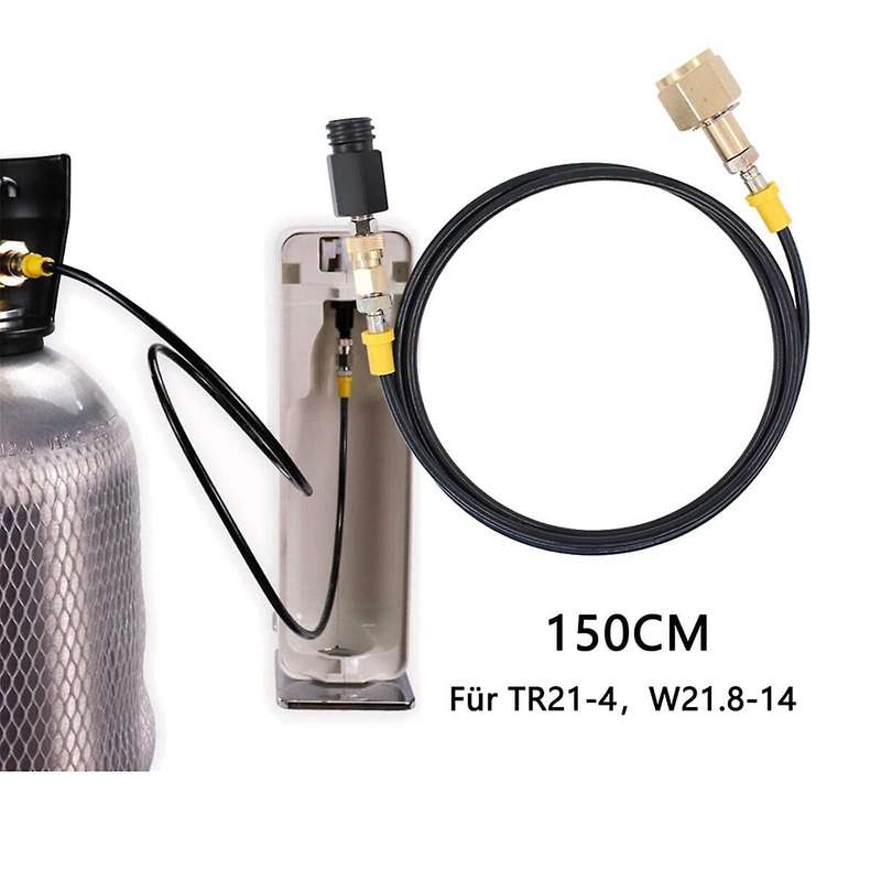 CO2 Tank Adapter Tank Adapter High Pressure Hose Hose for W21.8-14 DIN477 CO2 Tanks Most Machines