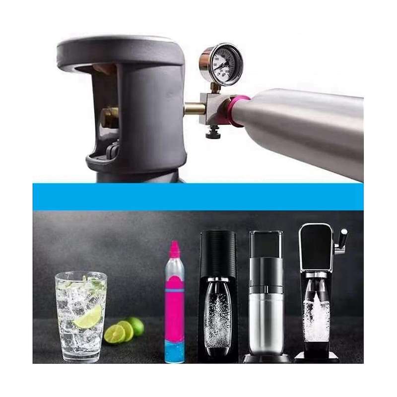 Co2 Refill Adapter, Cga320  Refill Adapter for Terra/duo/art Maker for Cylinder with Pressure Meter
