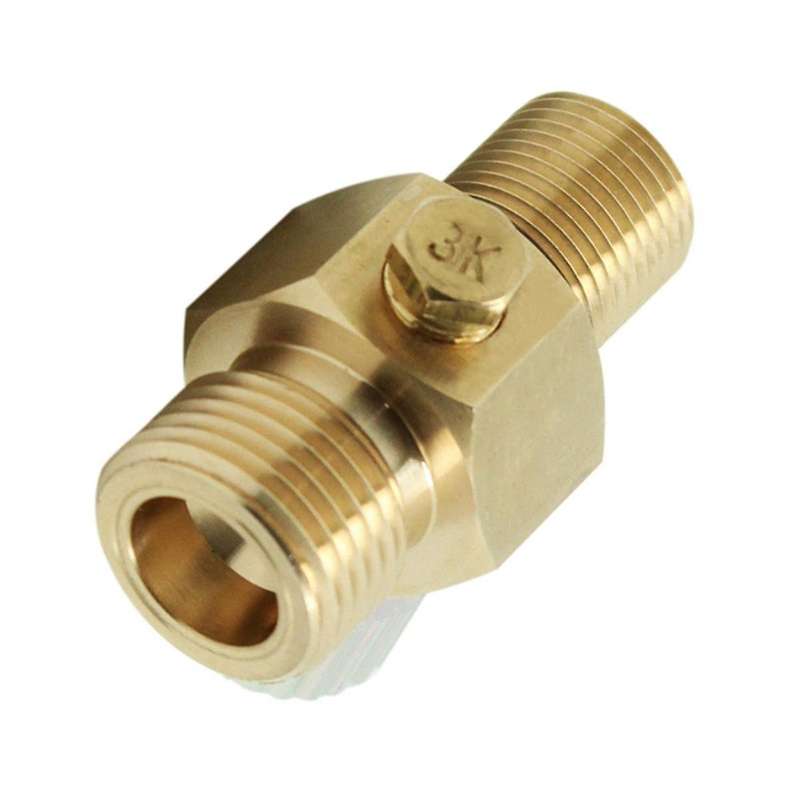 CO2 Tank Valve with On/Off Thread M18x1.5 Out Put Thread W21.8-14 Suit for Aquarium