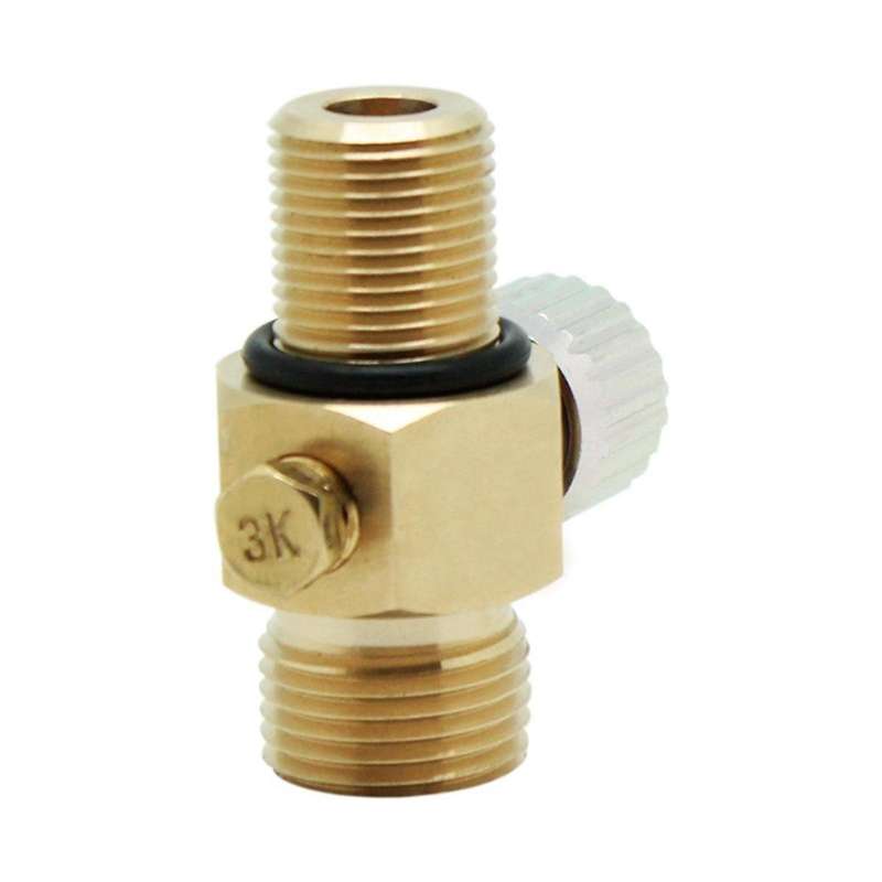 CO2 Tank Valve with On/Off Thread M18x1.5 Out Put Thread W21.8-14 Suit for Aquarium