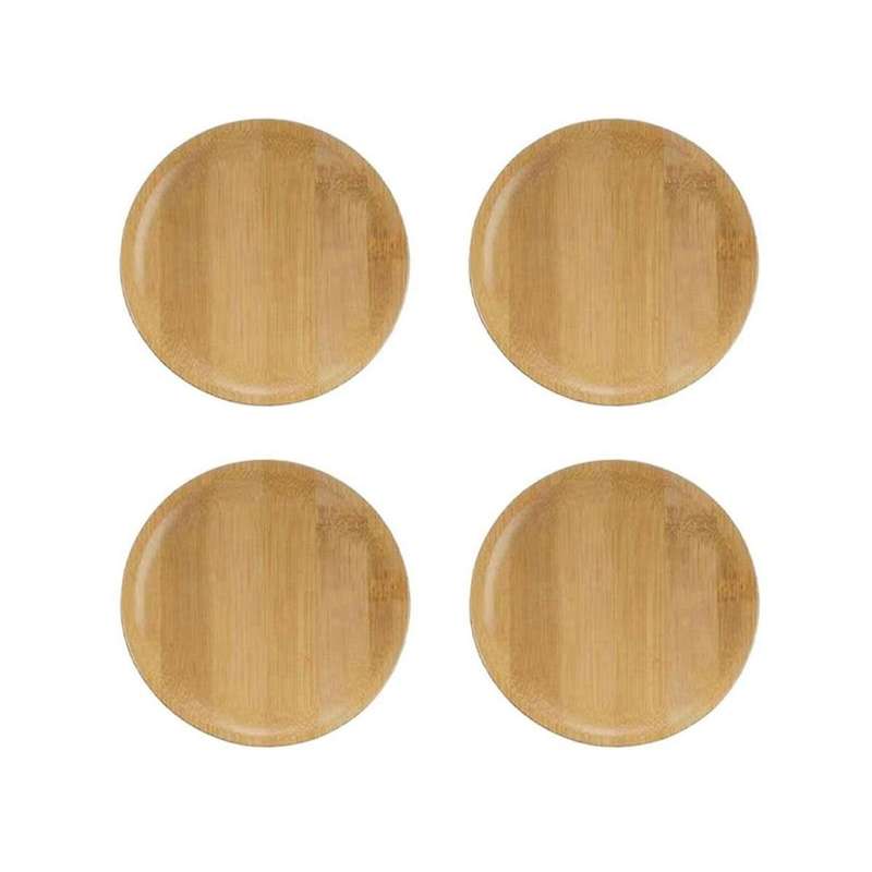 Coasters Set of 4 Wine Glass Topper, 4Inch Wine Glass Charcuterie Topper Bamboo Wine Glass Topper C