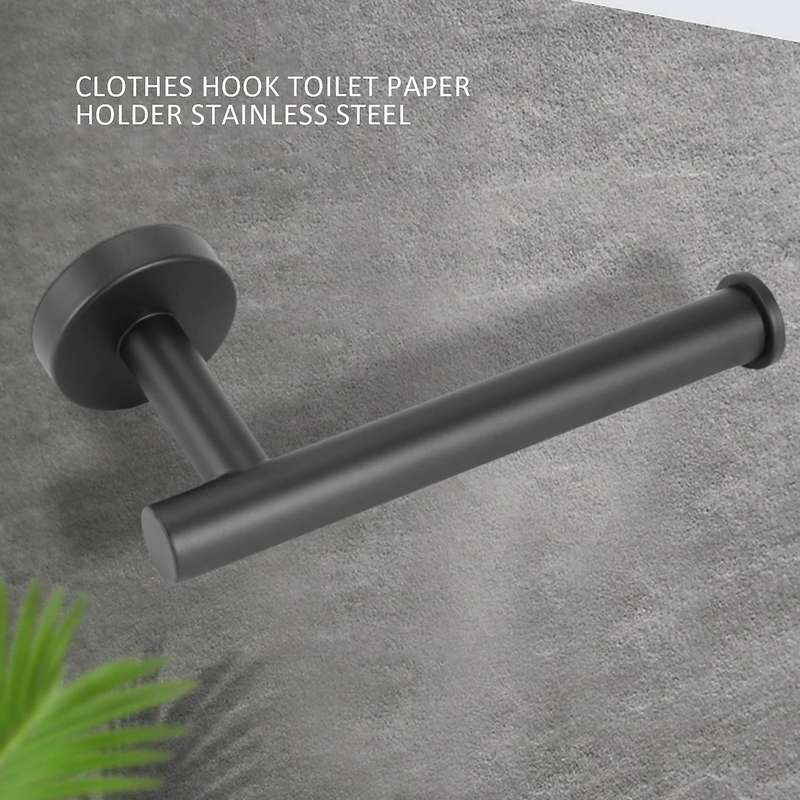 Coat Hooks Toilet Paper Holder Stainless Steel Bathroom Accessories Set Of 2 Cloakroom Hooks Toilet