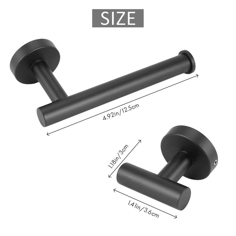 Coat Hooks Toilet Paper Holder Stainless Steel Bathroom Accessories Set Of 2 Cloakroom Hooks Toilet