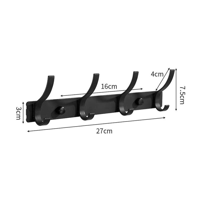 Coat Rack Wall Mount, Entryway Coat Hooks Wall Mounted,Coat, Towel and Purse(4)