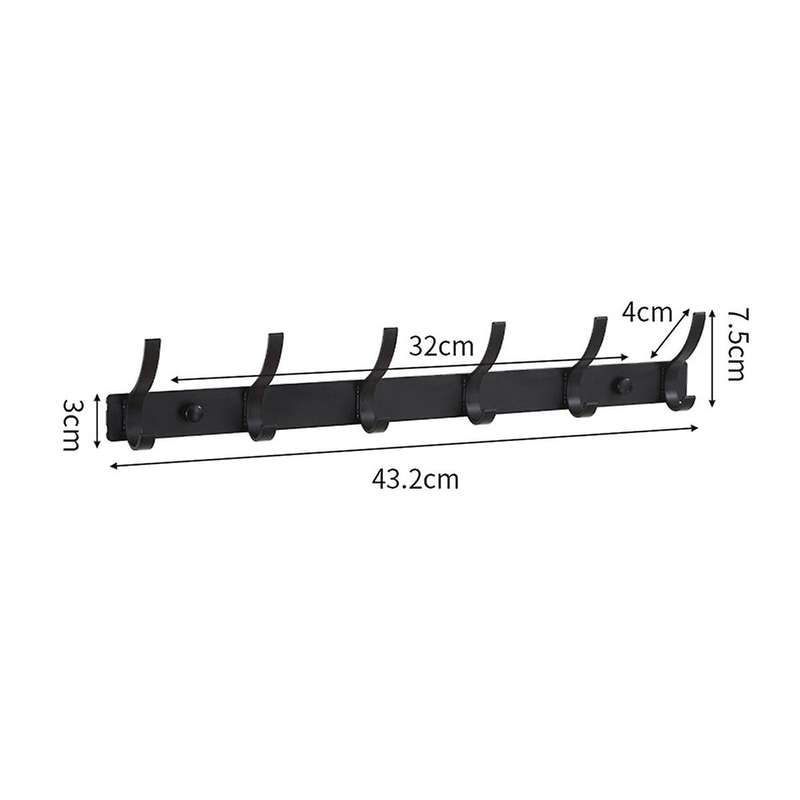 Coat Rack Wall Mount, Entryway Coat Hooks Wall Mounted,Coat, Towel and Purse(4)