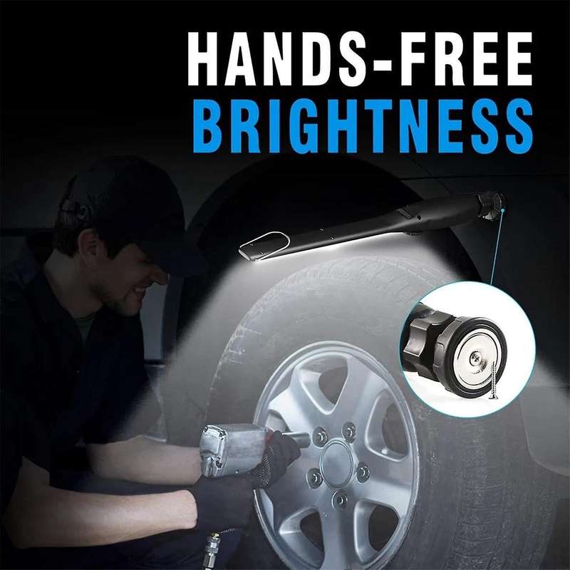 Cob Led Flashlight Magnetic Work Light Usb Rechargeable Portable Lantern Inspection Light Camping C