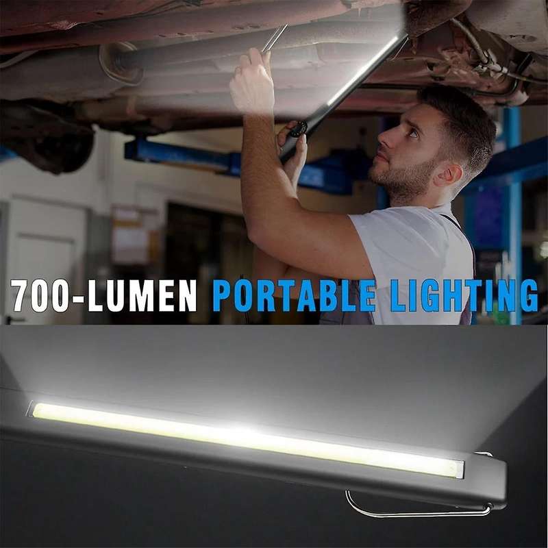 Cob Led Flashlight Magnetic Work Light Usb Rechargeable Portable Lantern Inspection Light Camping C