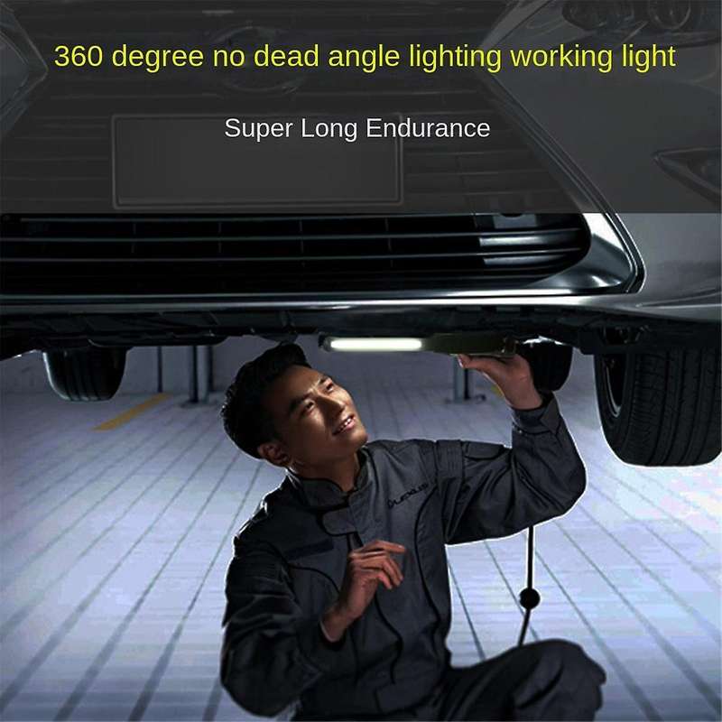 Cob Led Flashlight Magnetic Work Light Usb Rechargeable Portable Lantern Inspection Light Camping R