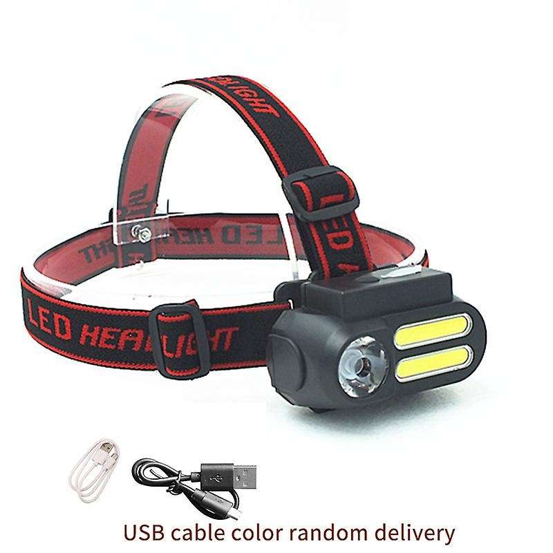 Cob Led Headlight Flashlight Waterproof Mini Running Headlight Bright Headlight for Camping Night Jo