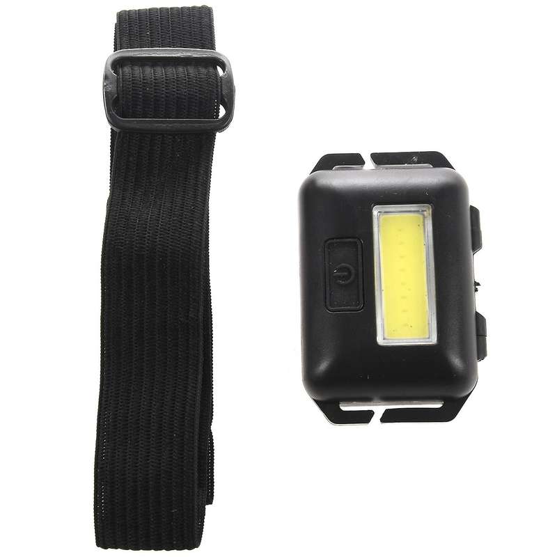 Cob Led Mini Head Light Lamp Headlight 3 Modes Rainproof Flashlight Head for Outdoor Camping Fishin