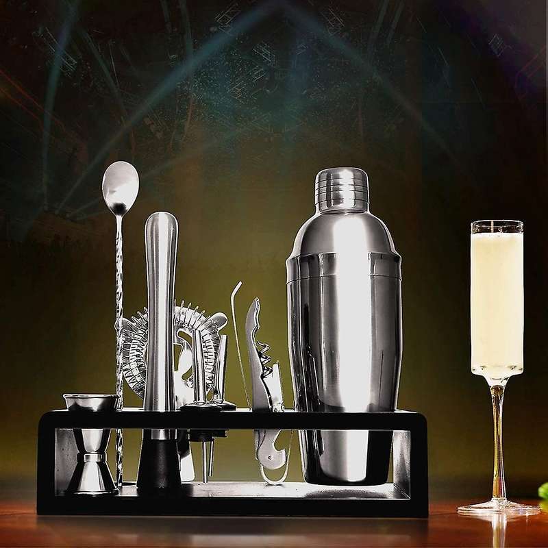 Cocktail Shaker Set Bartender Kit with Stand Bar Set for Drink Mixing Bartending Tools for Home Bars