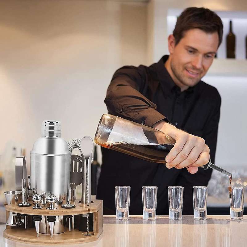 Cocktail Shaker Set, Cocktail Making Set 750Ml Stainless Steel Bar Tool Set Bartender Kit, Bar Acces