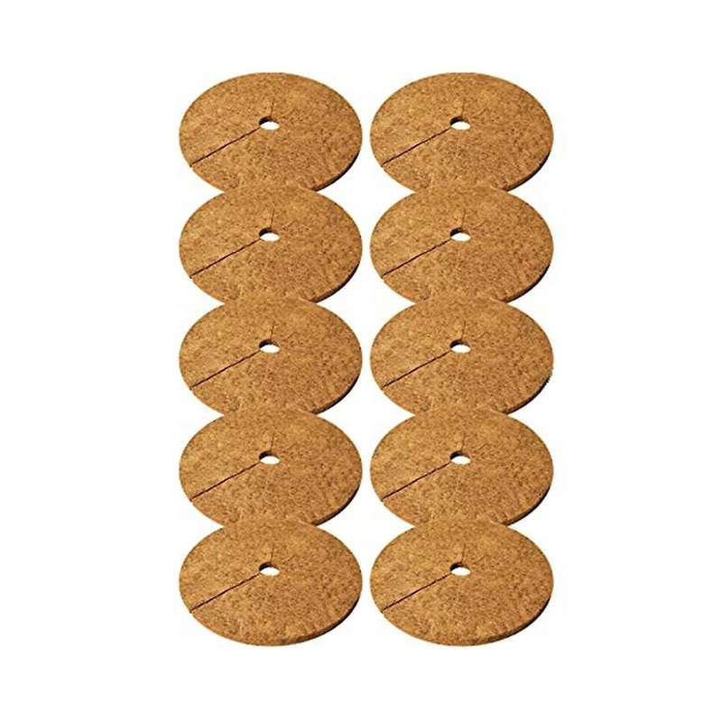 Coconut Fibers Tree Mulch Ring Protector Mat, 11.8 Inch Natural Coir Tree Protection Mats, Tree Disc