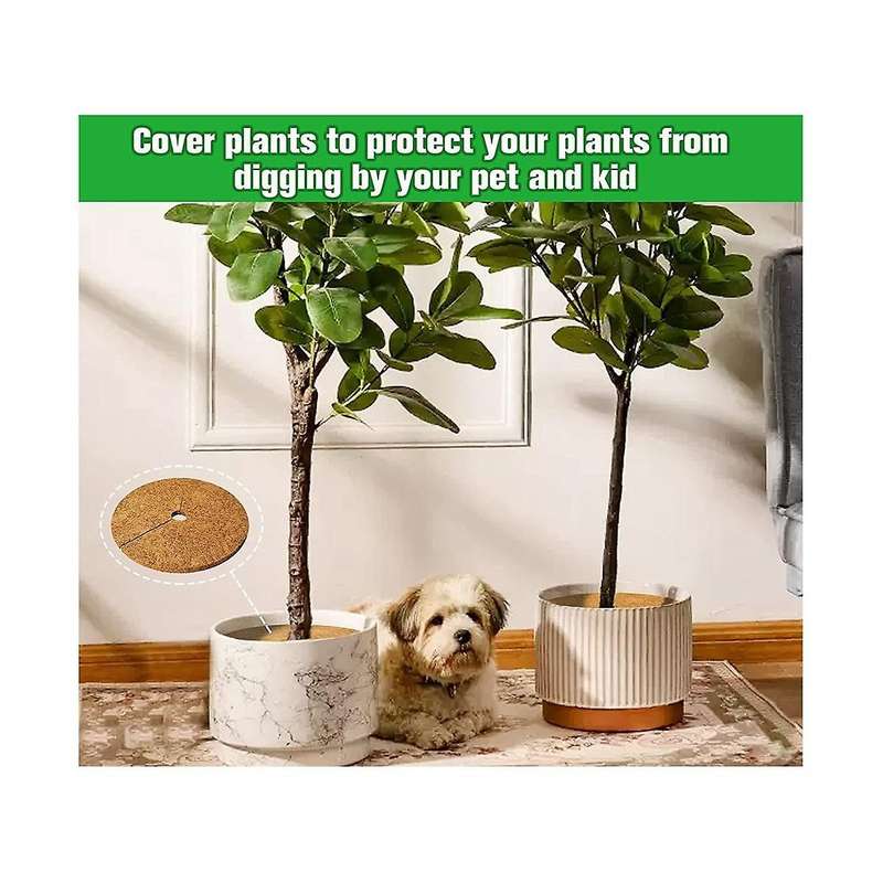 Coconut Fibers Tree Mulch Ring Protector Mat, 11.8 Inch Natural Coir Tree Protection Mats, Tree Disc
