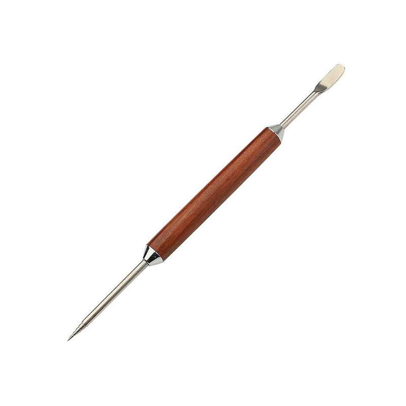 Coffee Art Pen, Coffee Fancy Art Needle Barista Tool, Wood Handle Stainless Decorating Coffee Art N